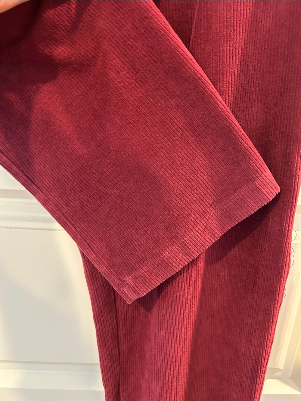 Cozy Lands' End Women's Pull-On Wide-Leg Pants in Deep Wine, Medium - Picture 5 of 8